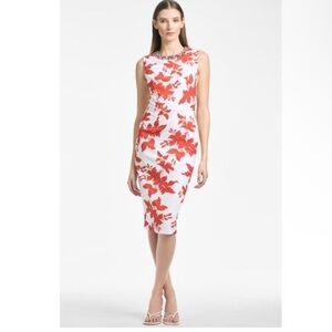 NWT $595 Sachin & Babi Women's Red Anna Dress